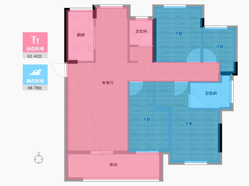 福建省-福州市-恒荣广场-100.00-户型库-动静分区