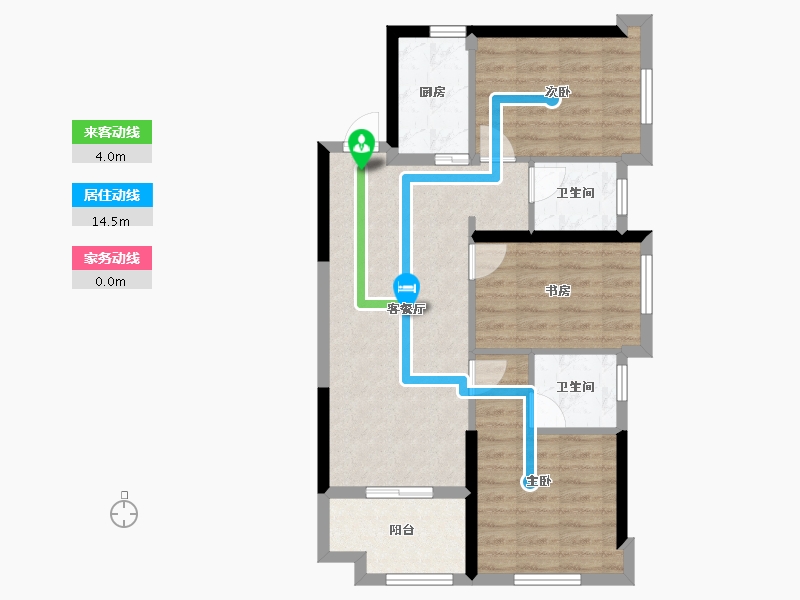 福建省-福州市-金地自在城-71.11-户型库-动静线