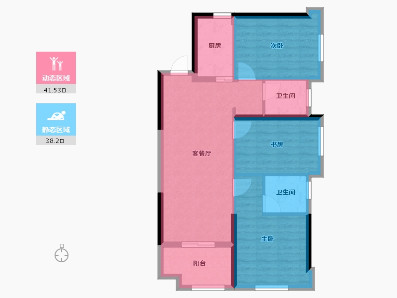 福建省-福州市-金地自在城-71.11-户型库-动静分区