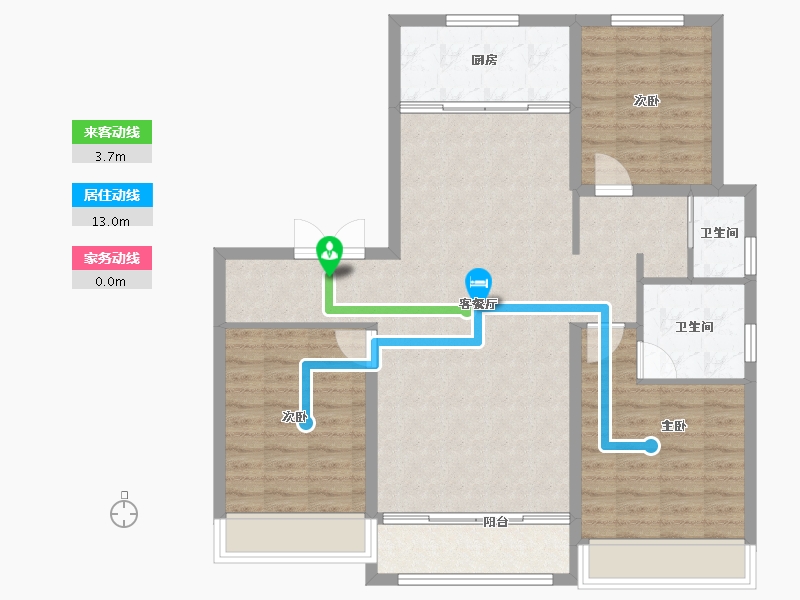 山东省-德州市-名匠华府-101.00-户型库-动静线