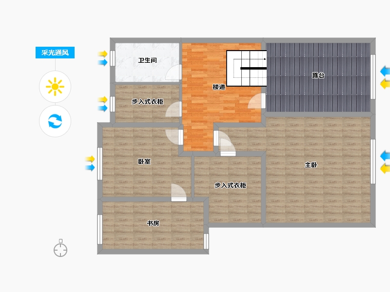 山东省-潍坊市-美丽华小区-10号楼-120.00-户型库-采光通风