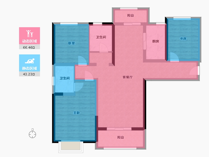 河南省-洛阳市-现代森林国际城-97.01-户型库-动静分区