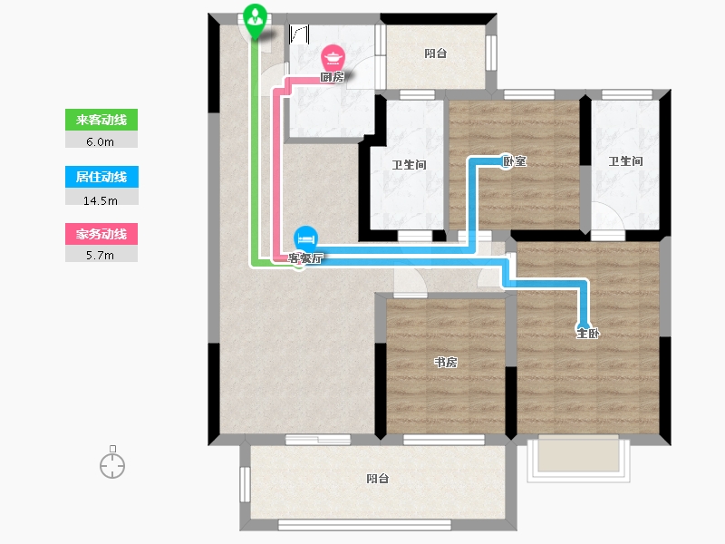 江苏省-苏州市-123-89.00-户型库-动静线