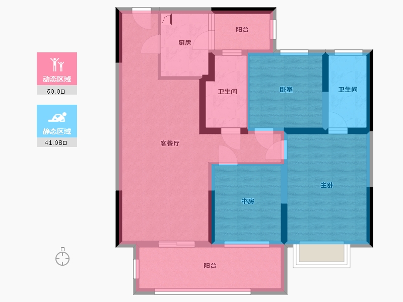 江苏省-苏州市-123-89.00-户型库-动静分区