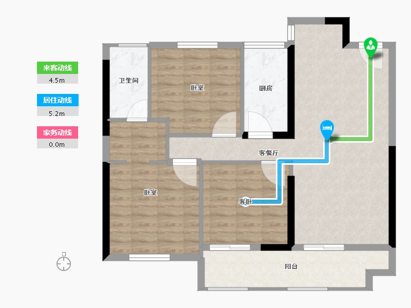 福建省-福州市-榕发翰林壹号-83.53-户型库-动静线