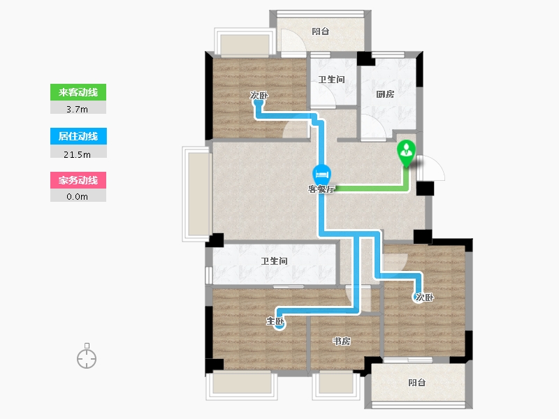 福建省-福州市-三江花语-94.48-户型库-动静线