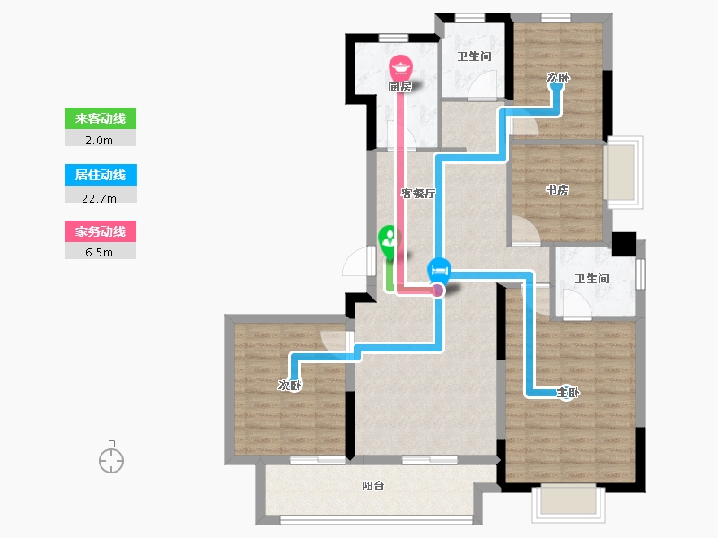 福建省-福州市-望海潮-102.40-户型库-动静线