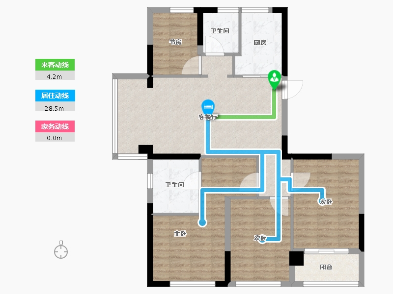 福建省-福州市-首开国仕府-93.12-户型库-动静线