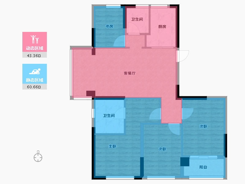 福建省-福州市-首开国仕府-93.12-户型库-动静分区