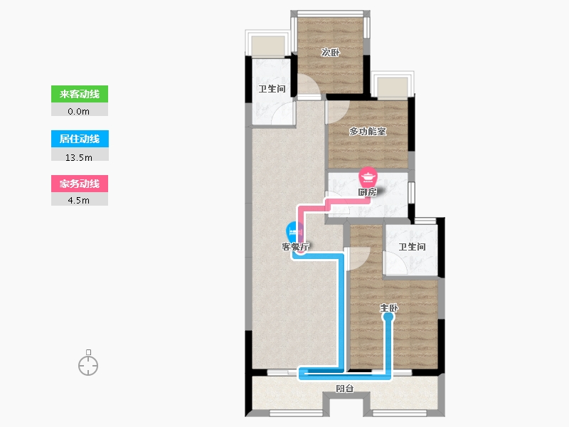 江苏省-苏州市-新天地熙照华庭-79.99-户型库-动静线