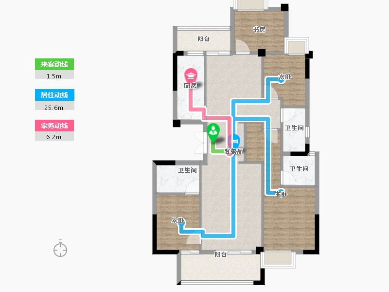 福建省-福州市-三江花语-112.08-户型库-动静线