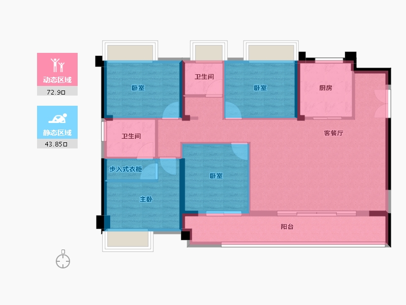 福建省-福州市-榕发悦乐郡-105.36-户型库-动静分区