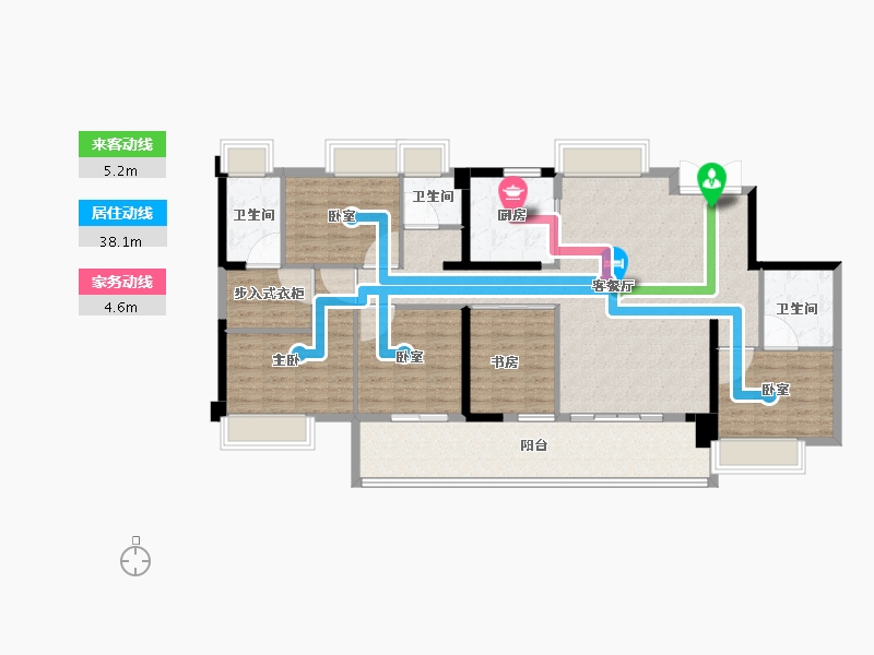 福建省-福州市-榕发悦乐郡-134.26-户型库-动静线