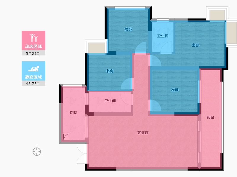 四川省-资阳市-佰盛天禧-96.00-户型库-动静分区