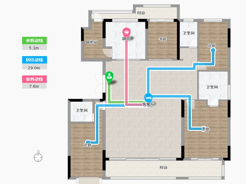 福建省-福州市-世茂帝封江-188.96-户型库-动静线