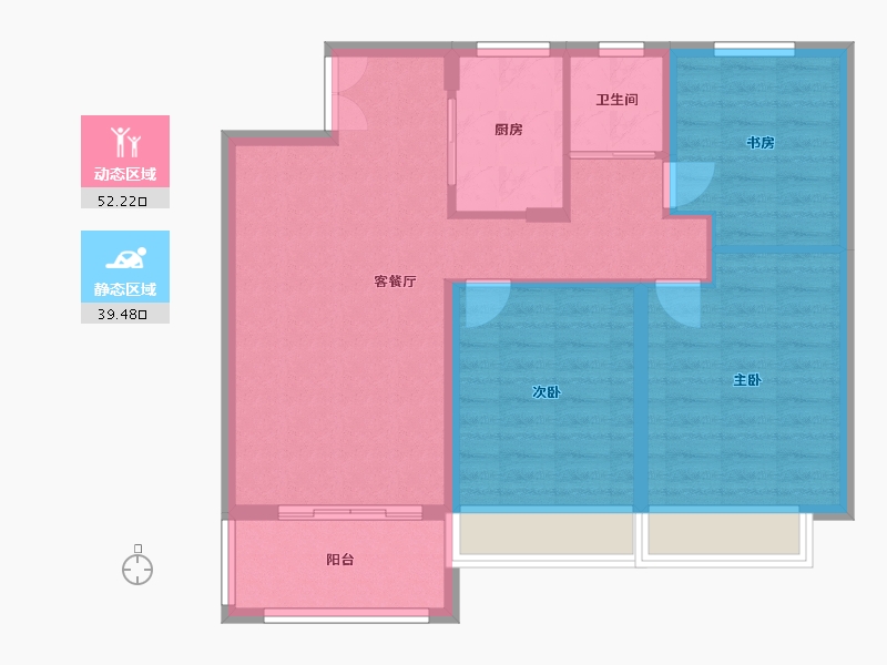 江苏省-徐州市-华宇悦城-90.00-户型库-动静分区