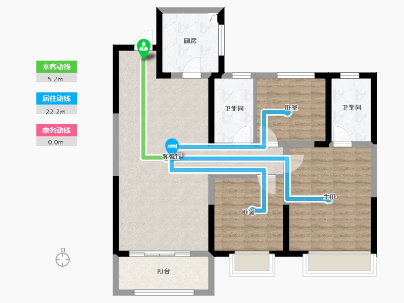 山东省-济南市-山钢锦悦华府-91.22-户型库-动静线