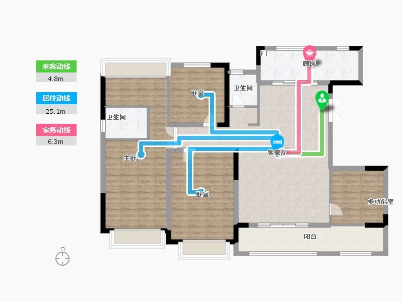 山东省-济南市-山钢锦悦华府-130.00-户型库-动静线