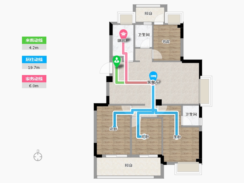 福建省-福州市-三江花语-93.19-户型库-动静线