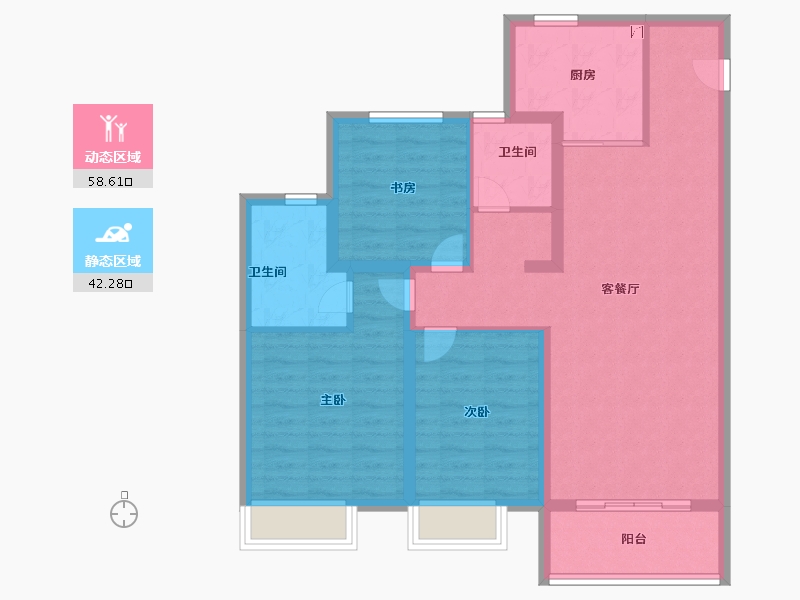 山东省-济南市-中粮祥云​-90.00-户型库-动静分区