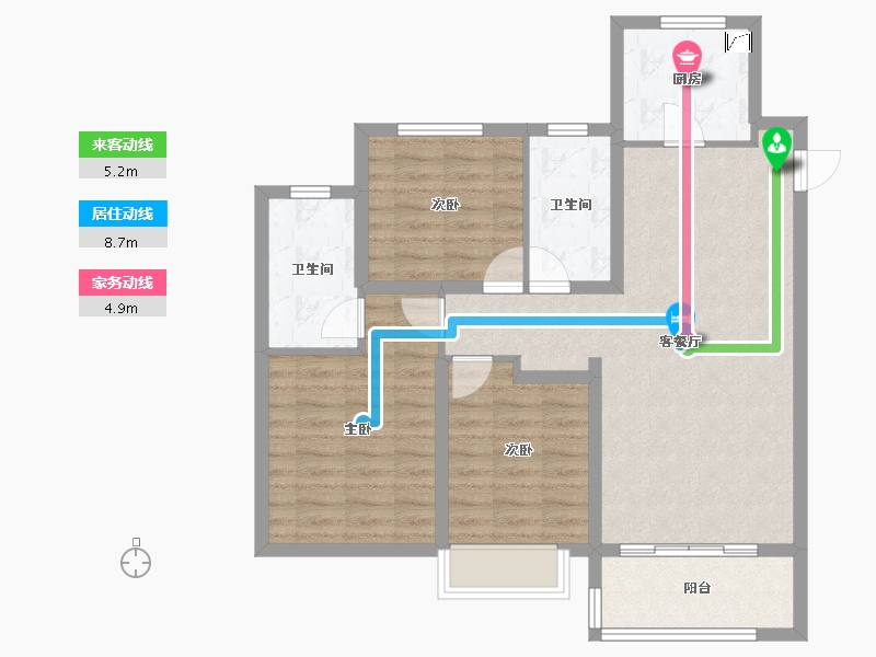 山东省-济南市-中粮祥云​-87.78-户型库-动静线