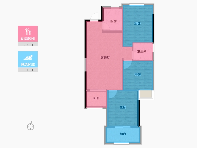 福建省-福州市-名城紫金轩-68.00-户型库-动静分区