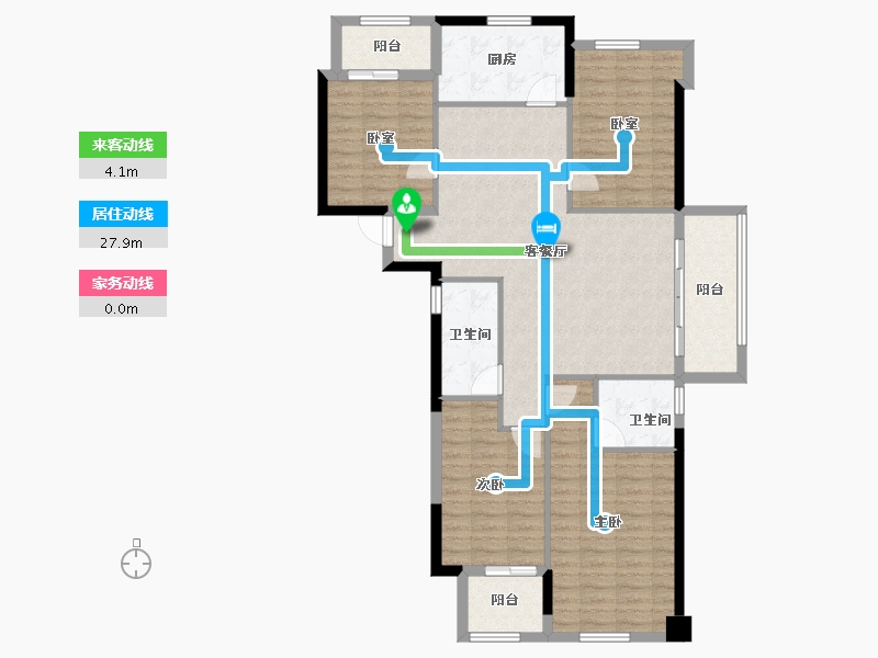 福建省-福州市-名城紫金轩-111.31-户型库-动静线