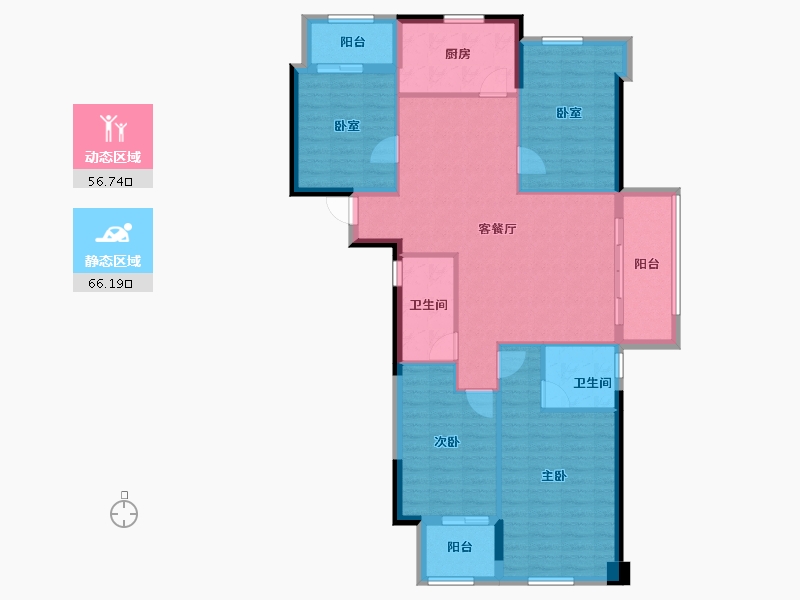 福建省-福州市-名城紫金轩-111.31-户型库-动静分区