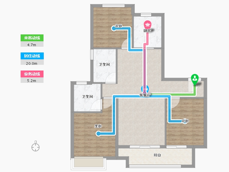 山东省-济南市-建发天玺-93.85-户型库-动静线