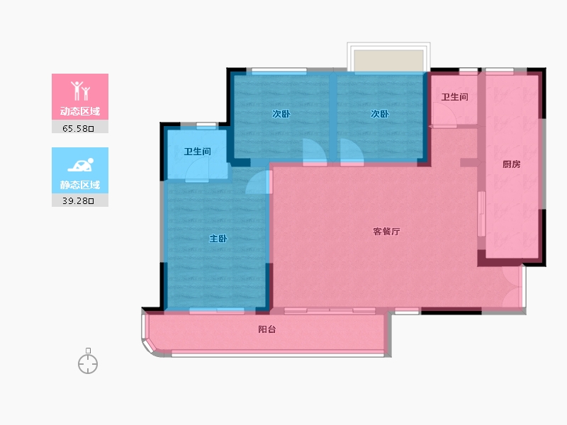 四川省-资阳市-佰盛天韵-99.00-户型库-动静分区