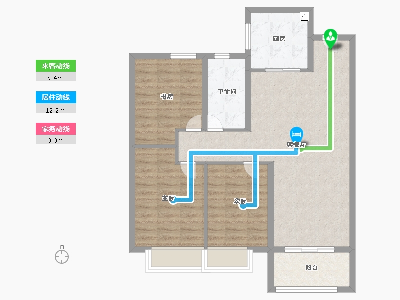 山东省-济南市-中粮祥云​-81.00-户型库-动静线