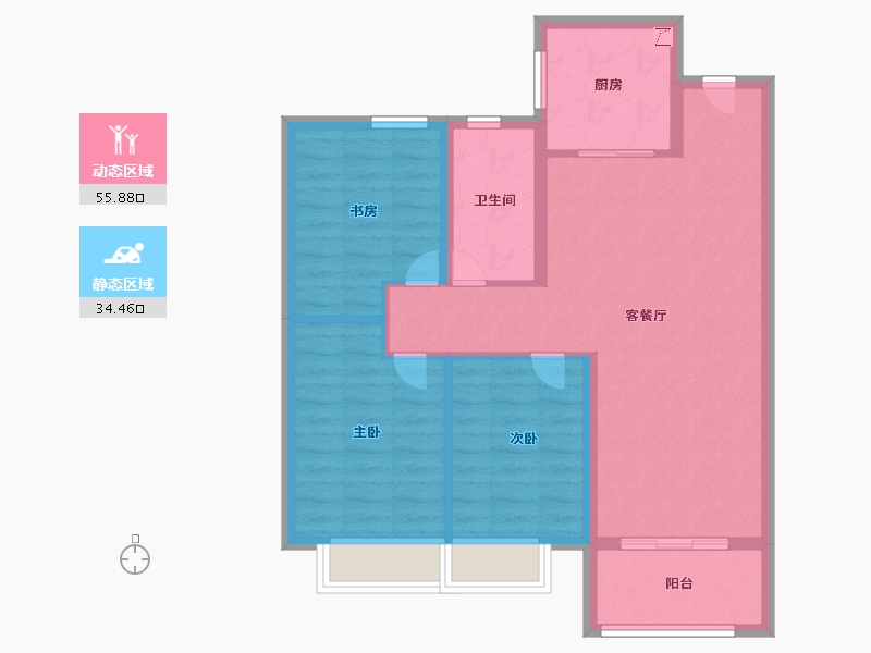 山东省-济南市-中粮祥云​-81.00-户型库-动静分区