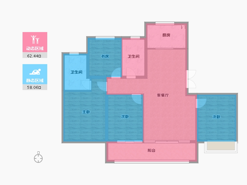 山东省-济南市-中粮祥云​-109.00-户型库-动静分区