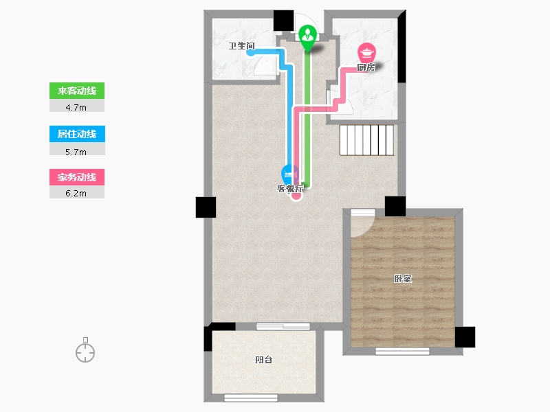 福建省-福州市-三木时光墅-71.20-户型库-动静线