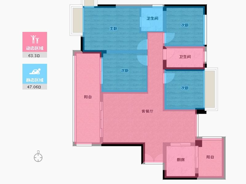 四川省-资阳市-佰盛天韵-99.00-户型库-动静分区