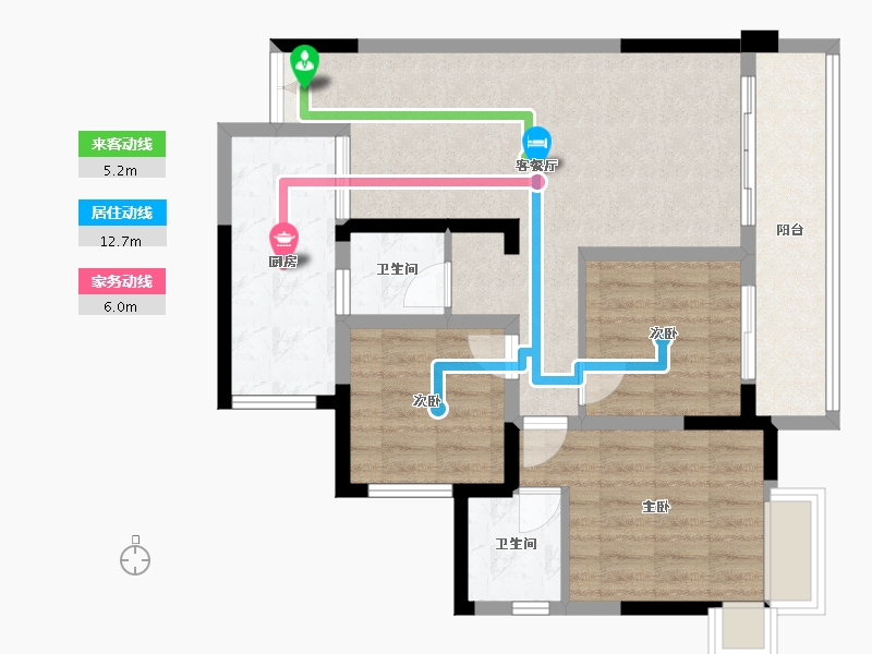 四川省-资阳市-佰盛天韵-88.00-户型库-动静线