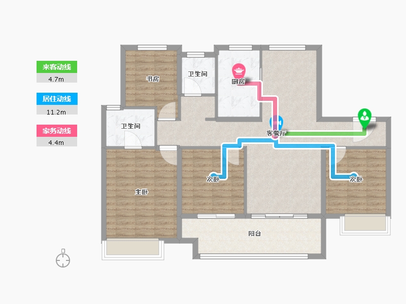 山东省-济南市-建发天玺-112.80-户型库-动静线