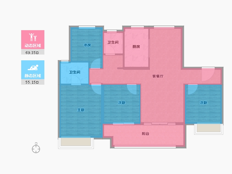 山东省-济南市-建发天玺-112.80-户型库-动静分区