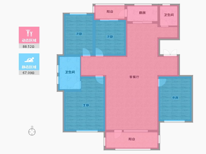 河北省-唐山市-香巴拉家园-150.00-户型库-动静分区