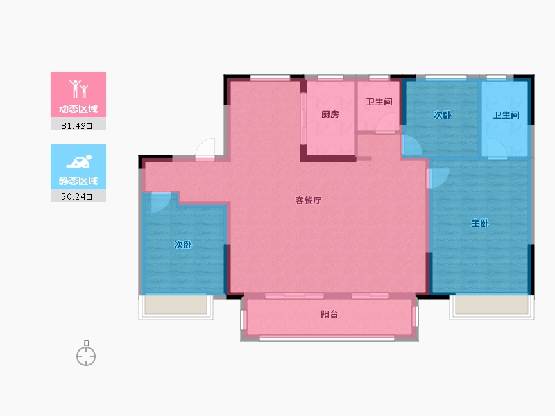 江苏省-无锡市-远洋溪山宸章-120.00-户型库-动静分区