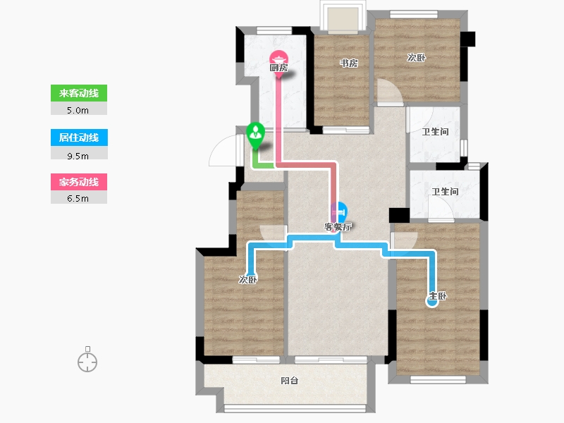 福建省-福州市-世茂帝封江-83.91-户型库-动静线