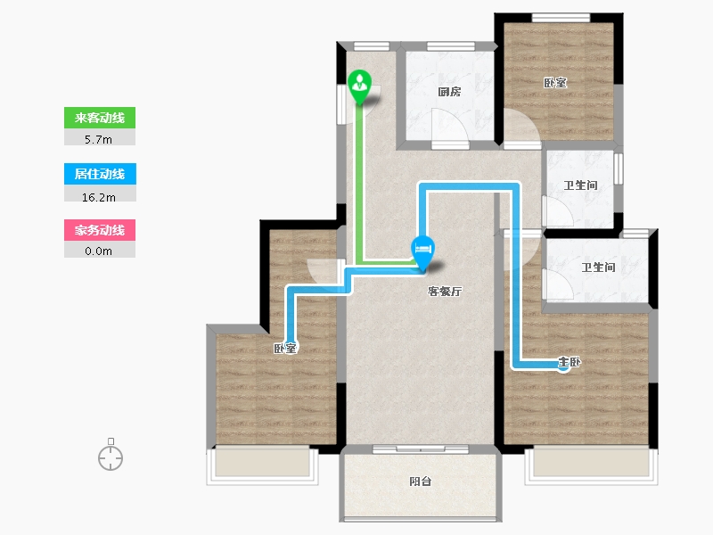 河南省-郑州市-新城郡望府-100.00-户型库-动静线