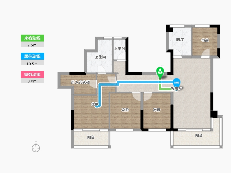 福建省-福州市-首开国仕府-104.19-户型库-动静线