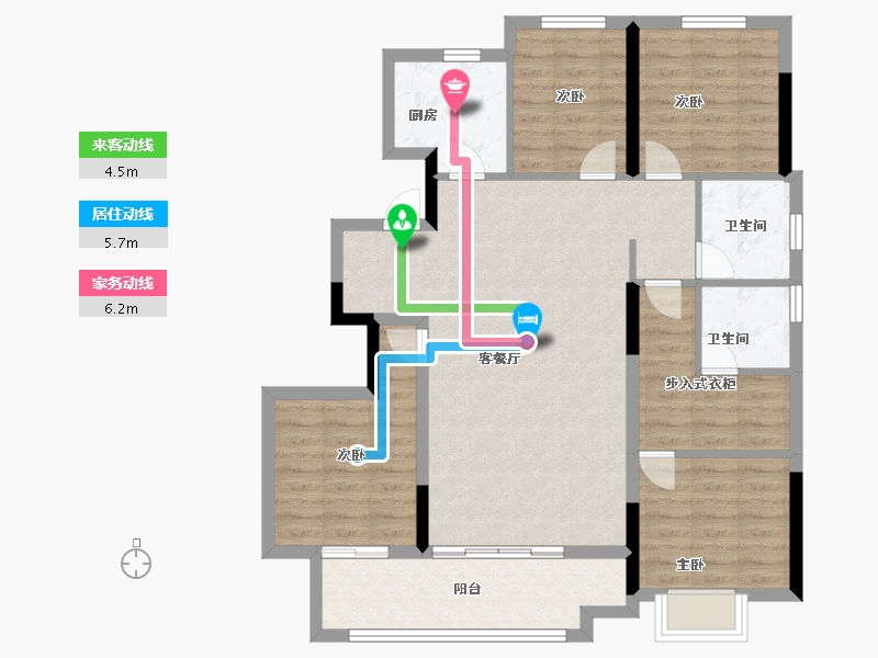 福建省-福州市-望海潮-101.60-户型库-动静线