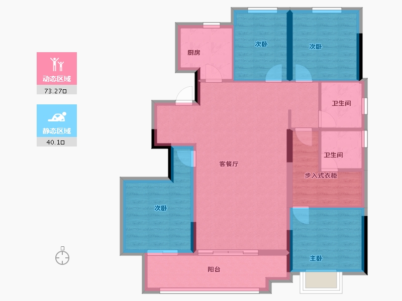 福建省-福州市-望海潮-101.60-户型库-动静分区