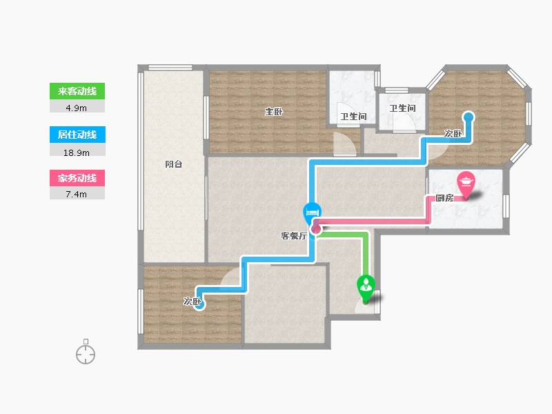 江苏省-徐州市-保利鑫城-137.72-户型库-动静线