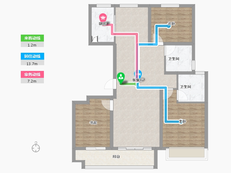 山东省-济南市-中粮祥云​-98.00-户型库-动静线