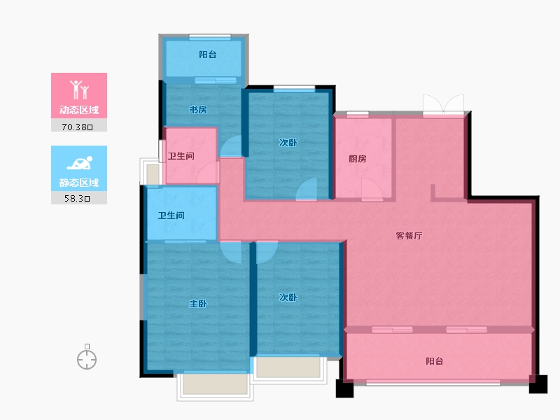 福建省-福州市-名城银河湾-116.00-户型库-动静分区