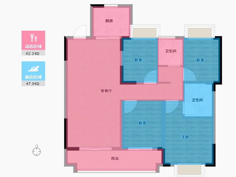 福建省-福州市-融创福州府-99.21-户型库-动静分区