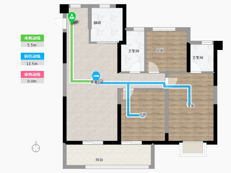 福建省-福州市-望海潮-87.20-户型库-动静线